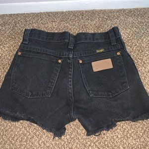 Vintage Wangler Black Shorts